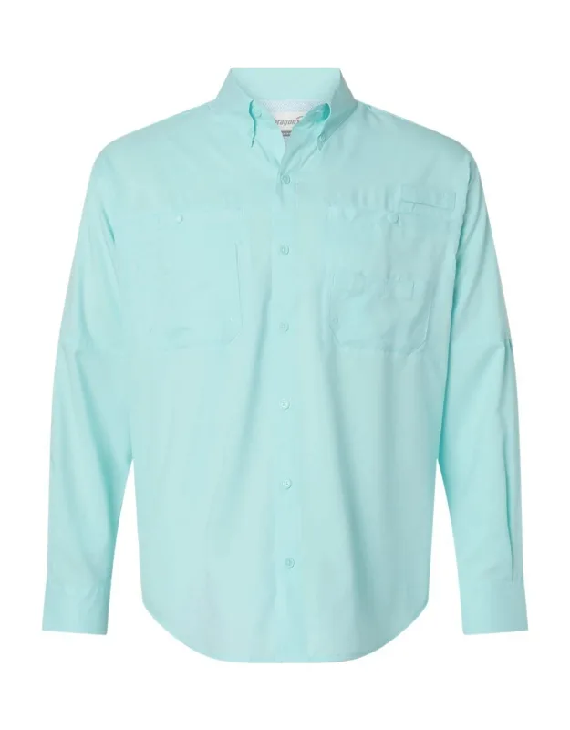 Paragon Kitty Hawk Performance Long Sleeve Fishing Shirt With Upf 40+ Protection And Anti-microbial Finish