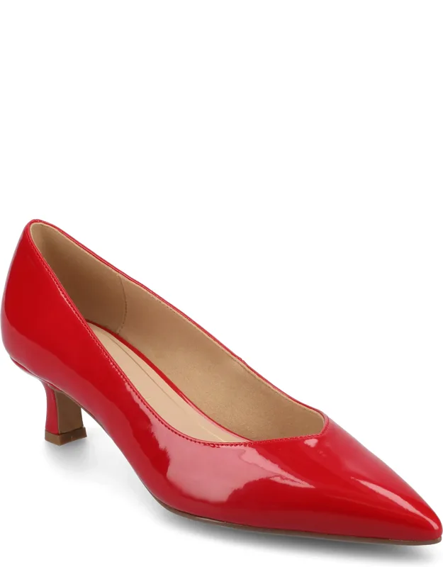 Pammie Kitten Heel With Cushioned Insole And Slip-on Design