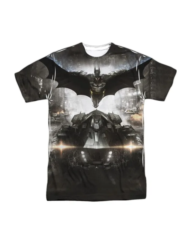 Batman Arkham Knight Poster Short Sleeve Poly Crew Tee / T-shirt