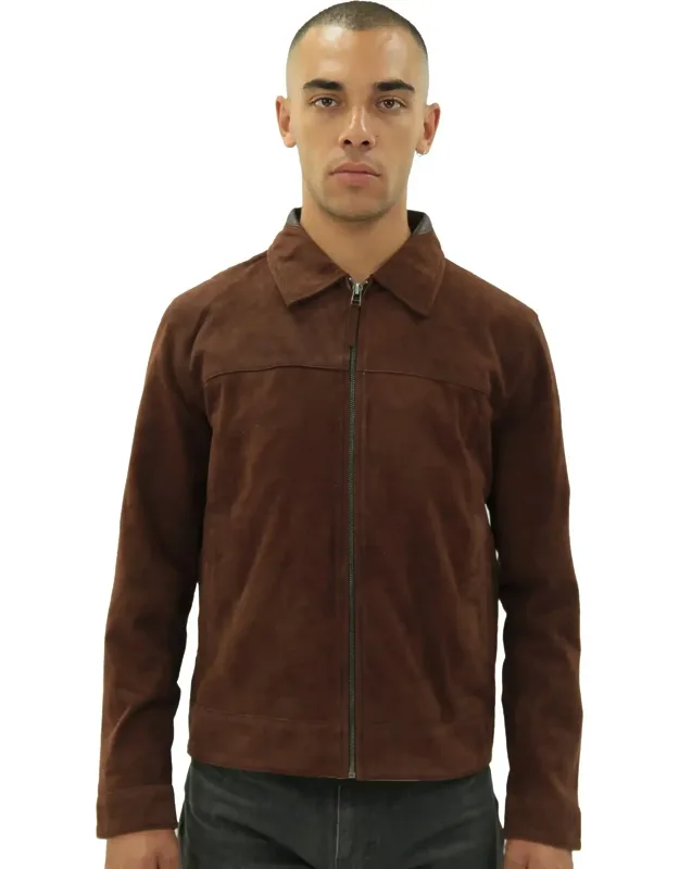Retro Goat Suede Harington Jacket