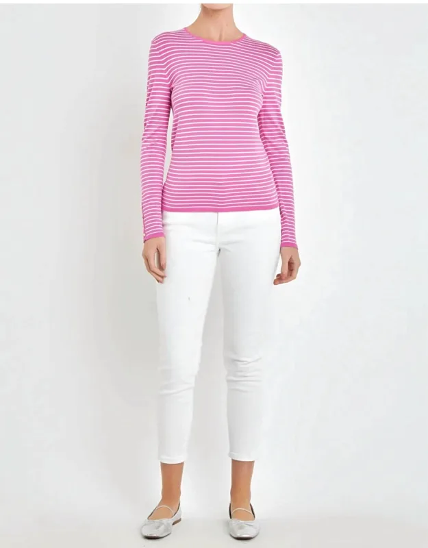 Striped Boatneck Sweater