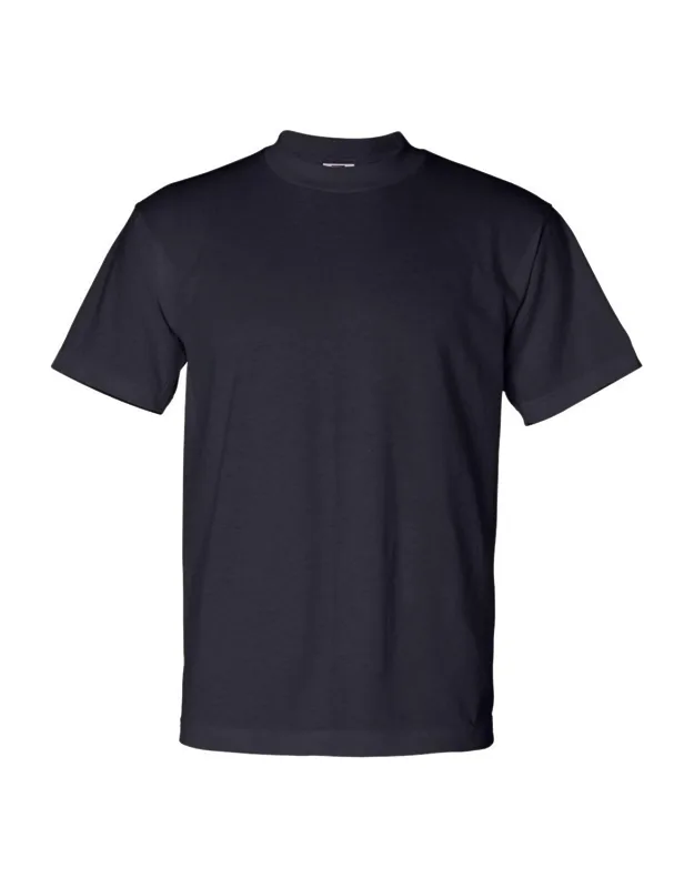 Bayside Usa-made T-shirt With Shoulder-to-shoulder Taping And Double-needle Stitched Sleeves