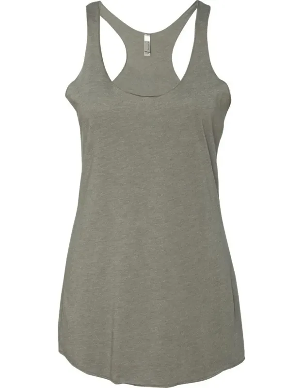 Next Level Triblend Racerback Tank With Flatlock Finished Hems And Satin Label