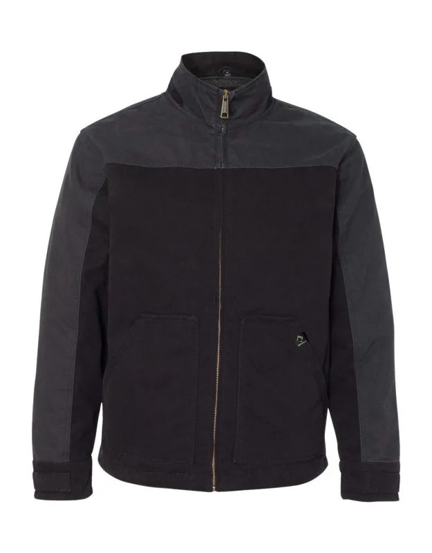 Dri Duck Horizon Boulder Cloth Canvas Jacket With Insulated Front Pouch Pockets And Zip-through Funnel Collar
