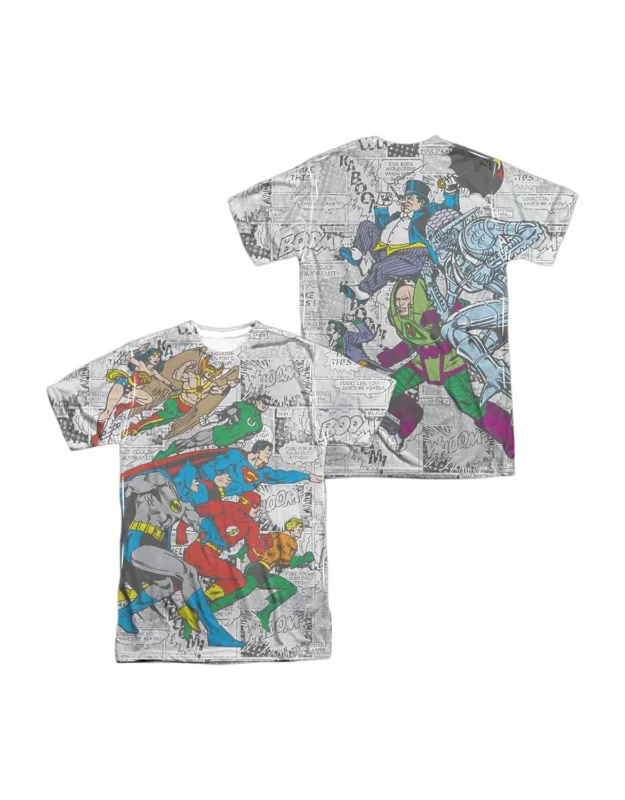 Dc Comics Face Off Short Sleeve Poly Crew Tee / T-shirt