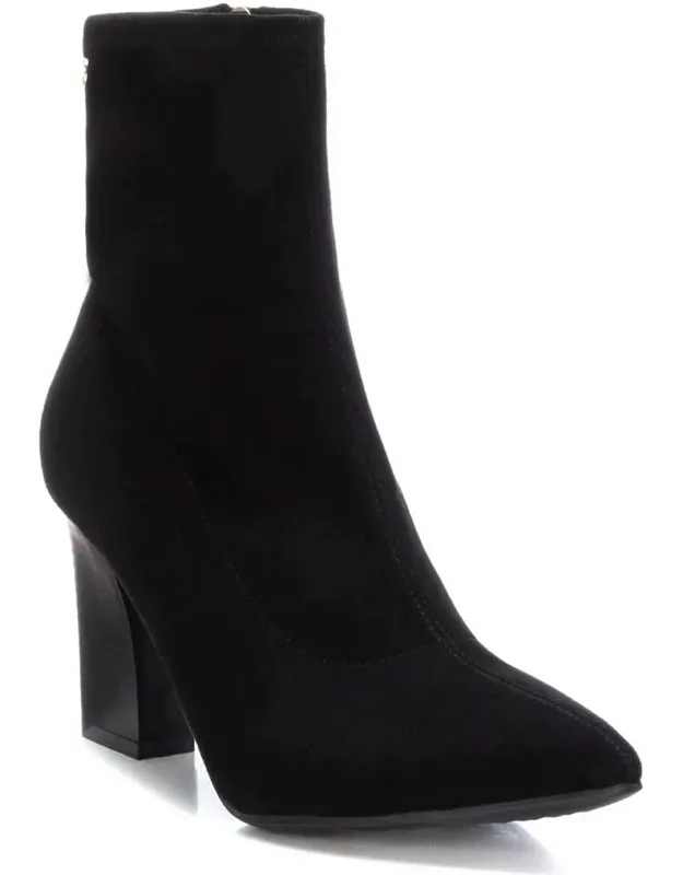 _booties By Xti With Side Zipper Closure And Lightweight Non-slip Rubber Sole_