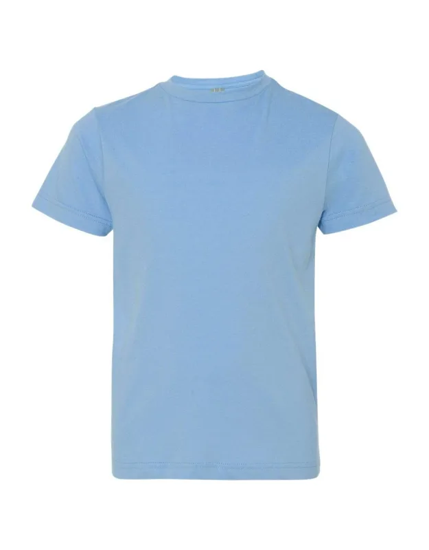 Youth Fine Jersey Tee, 100% Combed Ringspun Cotton, Easytear Label
