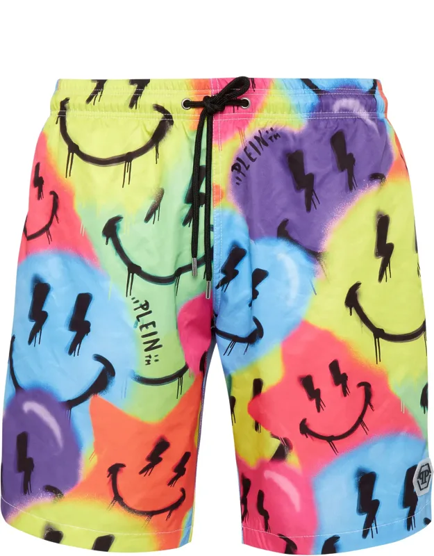Swim-trunks With Elasticated Waistband And Mesh Lining
