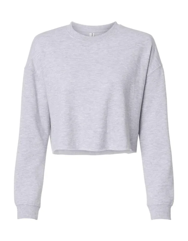 Lightweight Cropped Crew Pullover