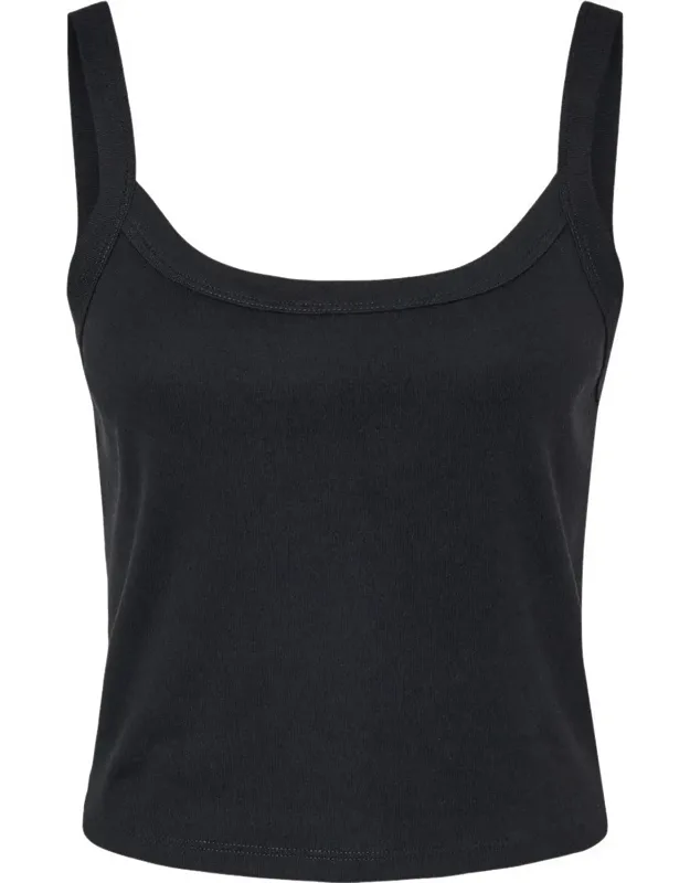Micro Rib Spaghetti Strap Tank - Pre-shrunk, Fitted