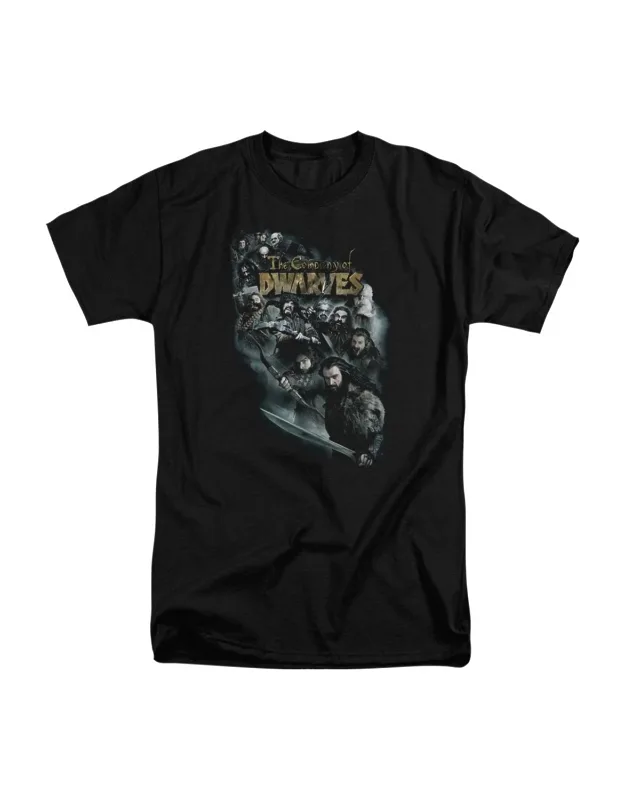 The Hobbit Company Of Dwarves Short Sleeve Adult Tall Tee / T-shirt - Stylish For Easy, Everyday Wear, 100% Cotton