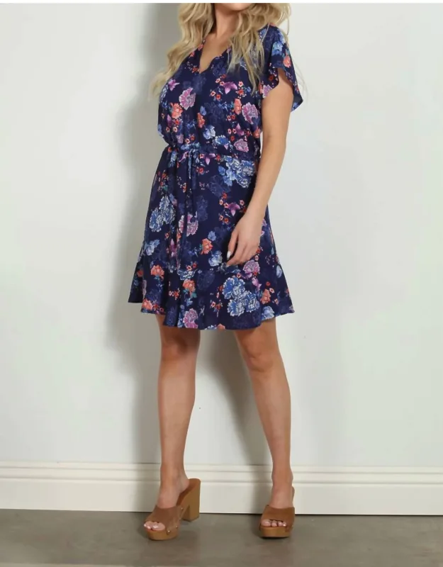 Ruffle Sleeve Dress