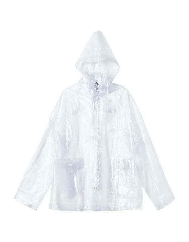 Clear Hooded Rain Jacket