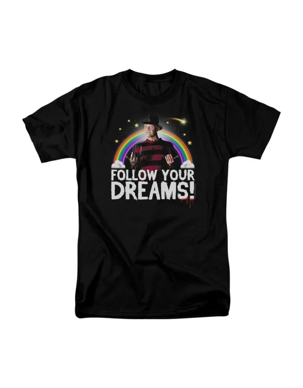 Nightmare On Elm Street Follow Your Dreams T-shirt - 100% Cotton, Stylish Design