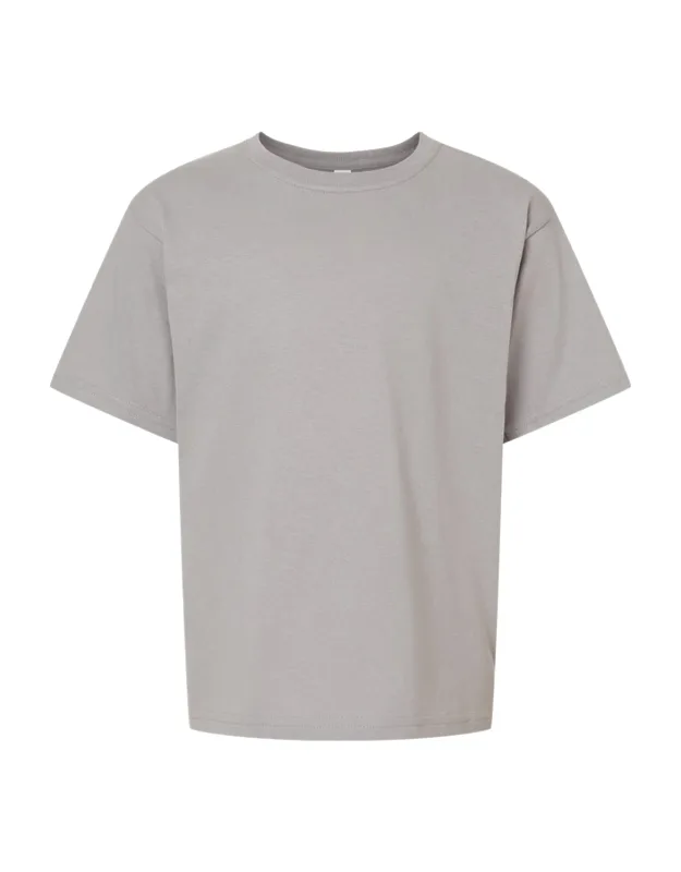 Youth Gold Soft Touch T-shirt 100% Preshrunk Cotton, Cover Seamed Neckline