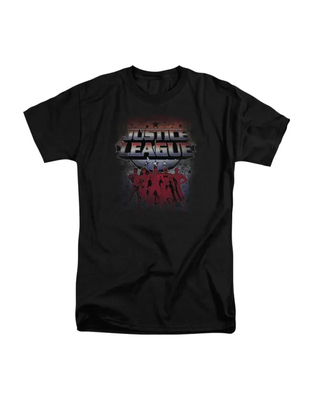Justice League Of America Star League Short Sleeve Adult Tall Tee - Stylish Easy Wear