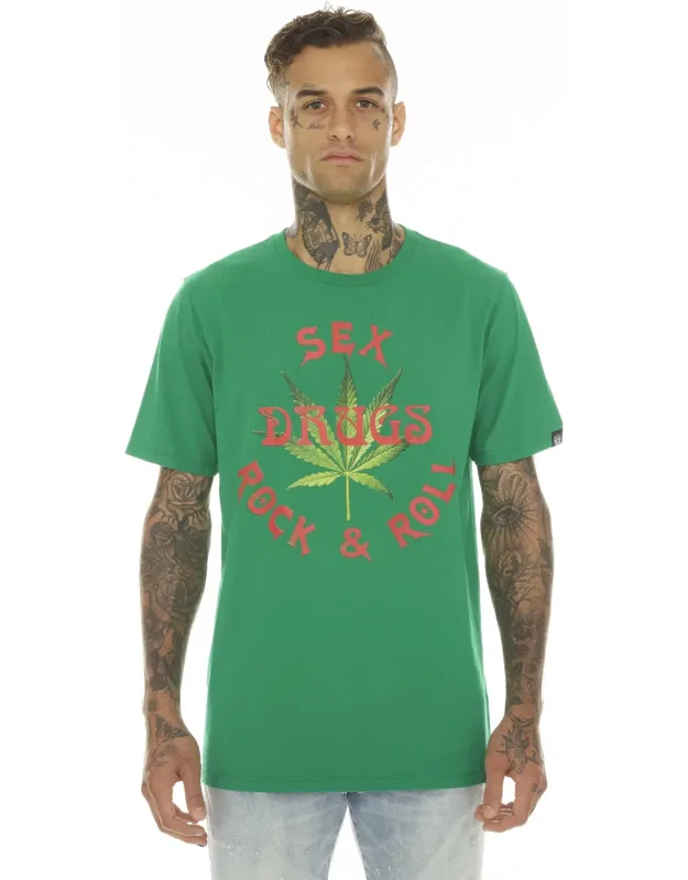 T-shirt Short Sleeve Crew Neck Tee "s & D & Rock N Roll"