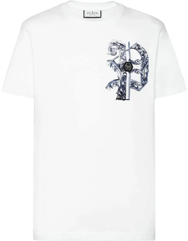 T-shirt Round Neck Ss With Cotton Jersey And Rib Knit Neckline