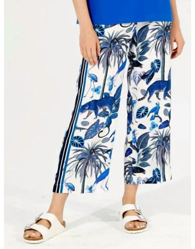 Sandra Trousers In Jungle - Cropped, Tailored Fit