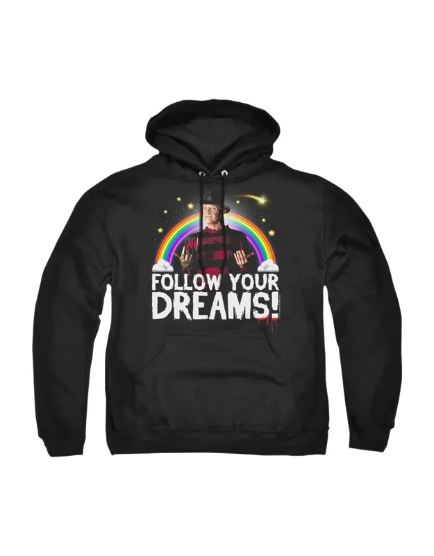 _nightmare On Elm Street Follow Your Dreams Hoodie - Stylish Everyday Wear, 50% Cotton 50% Polyester_