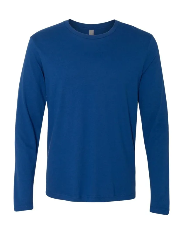 Next Level Cotton Long Sleeve T-shirt 100% Combed Ringspun Cotton, Fabric Laundered