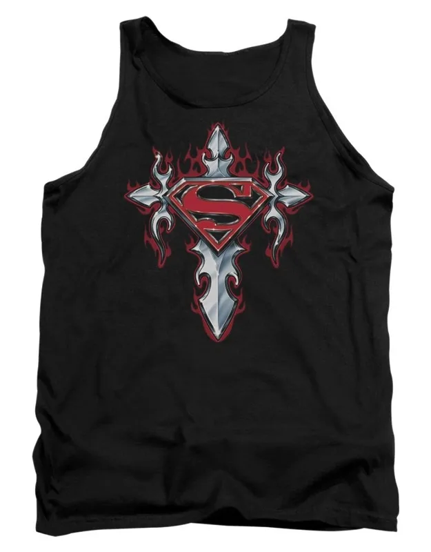 Superman Gothic Steel Logo Tank Top