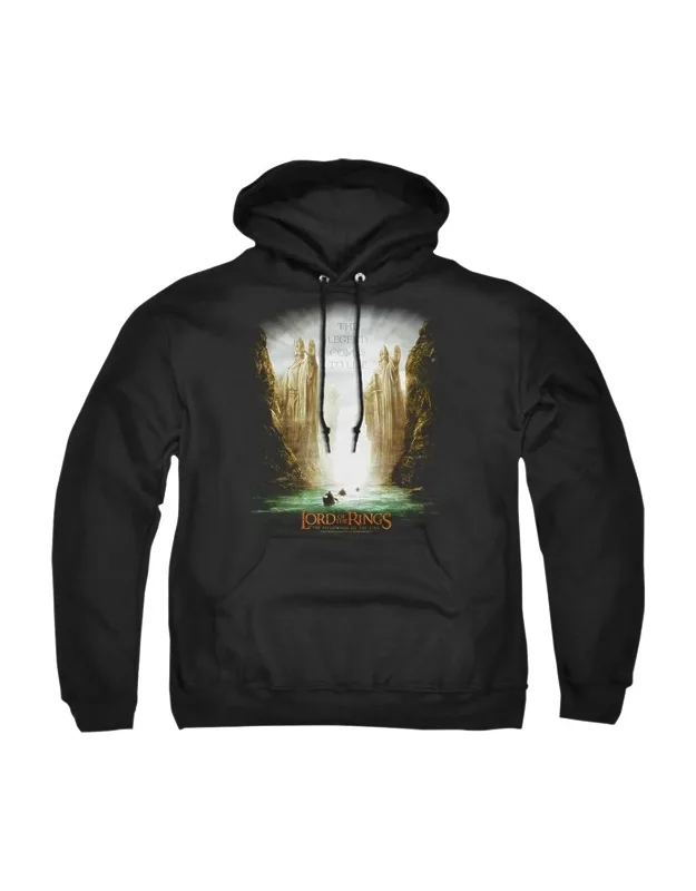 Lord Of The Rings Kings Of Old Adult Pull Over Hoodie / Sweatshirt - Stylish For Everyday Wear, 50% Cotton And 50% Polyester