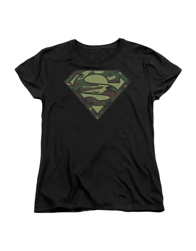 Superman Camo Logo Short Sleeve Tee