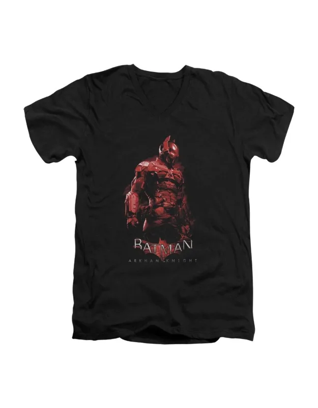 Batman Arkham Knight Short Sleeve V Neck Premium Cotton T-shirt