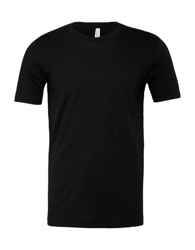Canvas Jersey Crew Neck Short Sleeve T-shirt - Ribbed Neckline, Slim Fit