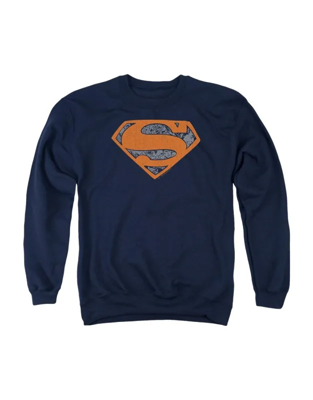 Superman Vintage Shield Collage Crewneck Sweatshirt
