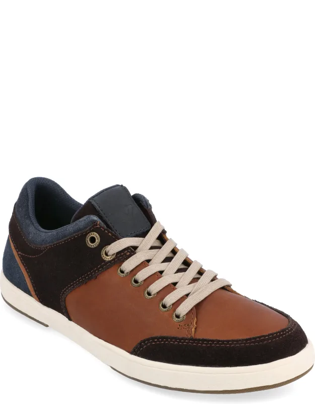 Territory Pacer Casual Leather Sneaker With 6 Mm Tru Comfort Foam™ And Cushioned Collar Tongue