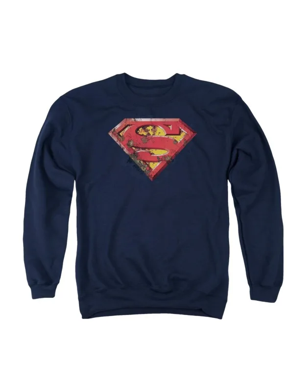 Superman Rusted Shield Crewneck Sweatshirt