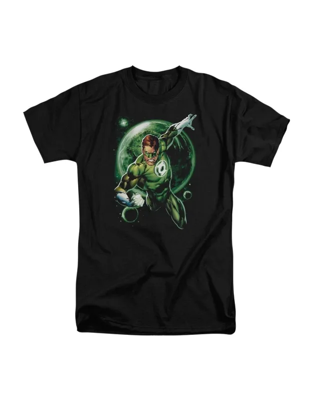 Green Lantern Galaxy Glow Short Sleeve Tall Tee - 100% Cotton, Officially Licensed