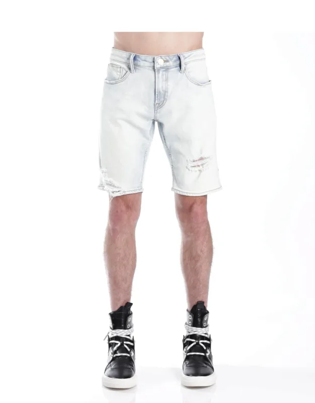 Mero Slim Shorts With White Belt