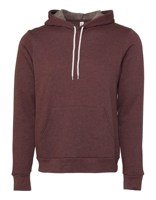 Sponge Fleece Hoodie With Pouch Pocket And Ribbed Cuffs