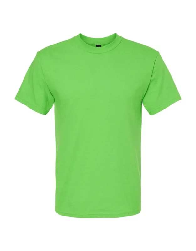 Gold Soft Touch T-shirt, 100% Cotton Preshrunk Jersey, Double Needle Sleeve And Bottom Hem