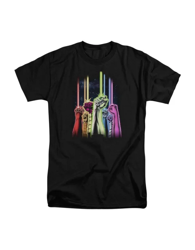 Green Lantern Rainbow Corps Short Sleeve Tall Tee - 100% Cotton, Officially Licensed