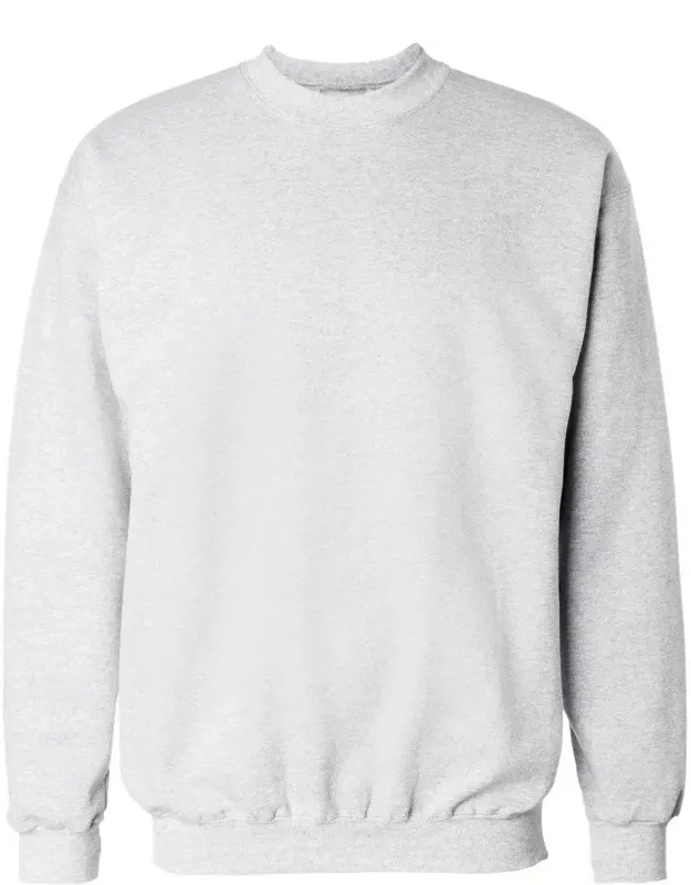 Ultimate Cotton Crewneck Sweatshirt - Low-pill Fleece, Spandex Blend Ribbed Cuffs