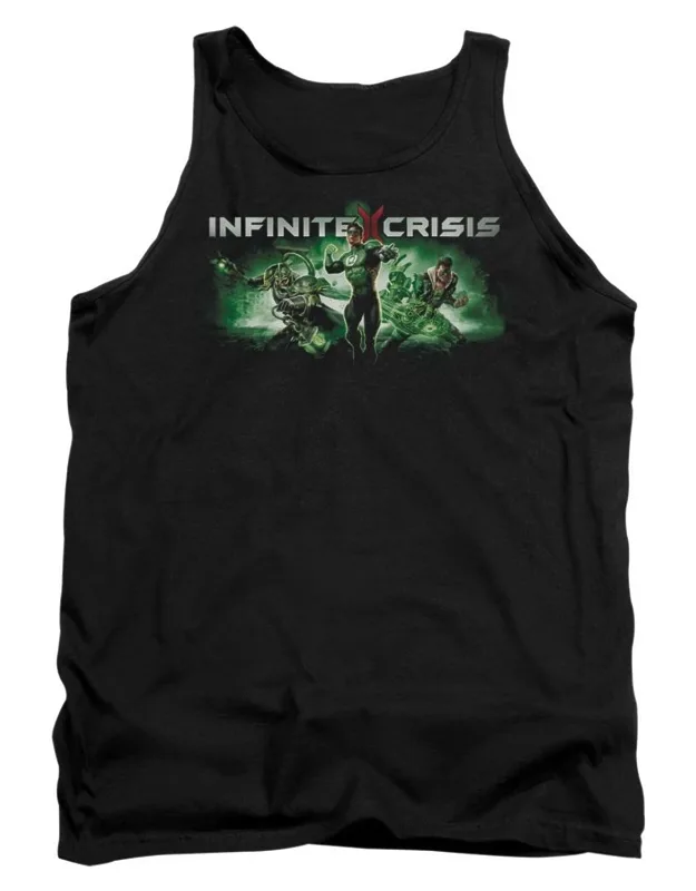 Infinite Crisis Ic Green Tank Top - 100% Pre-shrunk Cotton, Officially Licensed