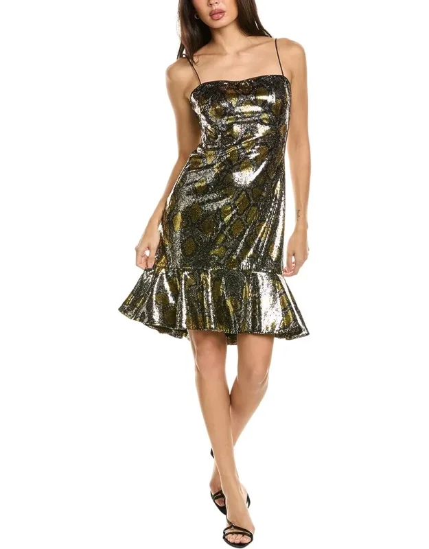 Halo Sequin Snake Mini Dress