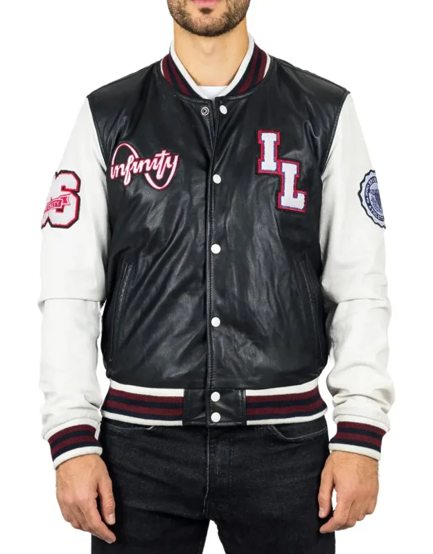 Genuine Leather Bomber Jacket