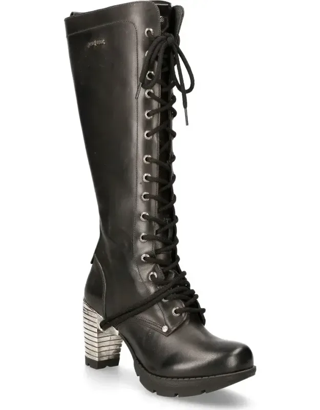 Knee High Gothic High-heeled Boots