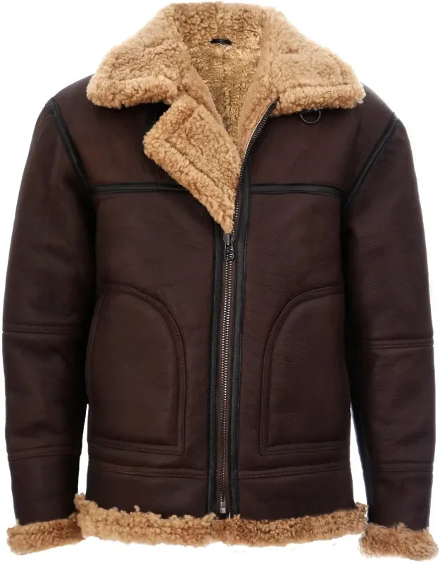B3 Shearling Sheepskin Aviator Jacket