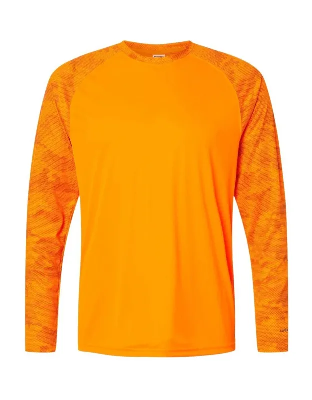Cayman Performance Camo Colorblocked Long Sleeve T-shirt