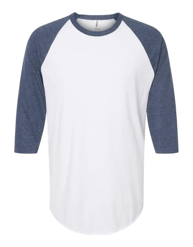 Fine Jersey Raglan T-shirt - Reactive-dyed For Longer Lasting Color, Pre-washed To Minimize Shrinkage