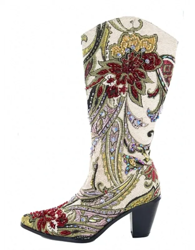 Crystal Embellished Boots