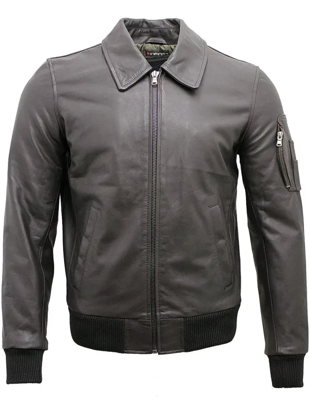 Cowhide Analine Leather A2 Us Airforce Bomber Jacket