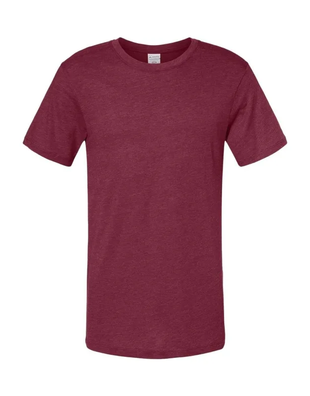 Triblend T-shirt With Crew Neck And Set-in Sleeves
