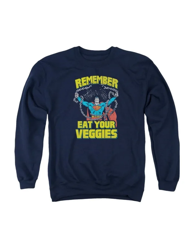 Superman Veggie Power Crewneck Sweatshirt